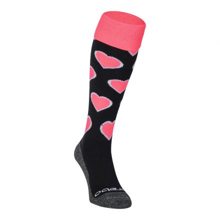 BRABO Hearts Sock Zwart/Roze