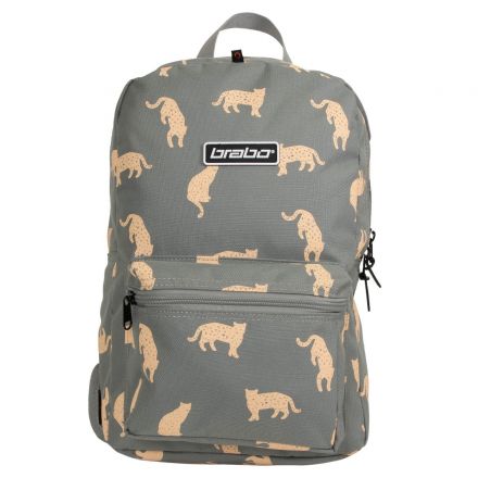 BRABO Backpack Storm Leopard Grey