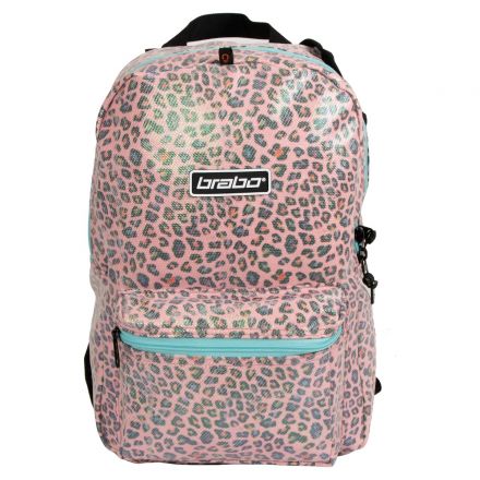 BRABO Backpack Animal Leopard Pink